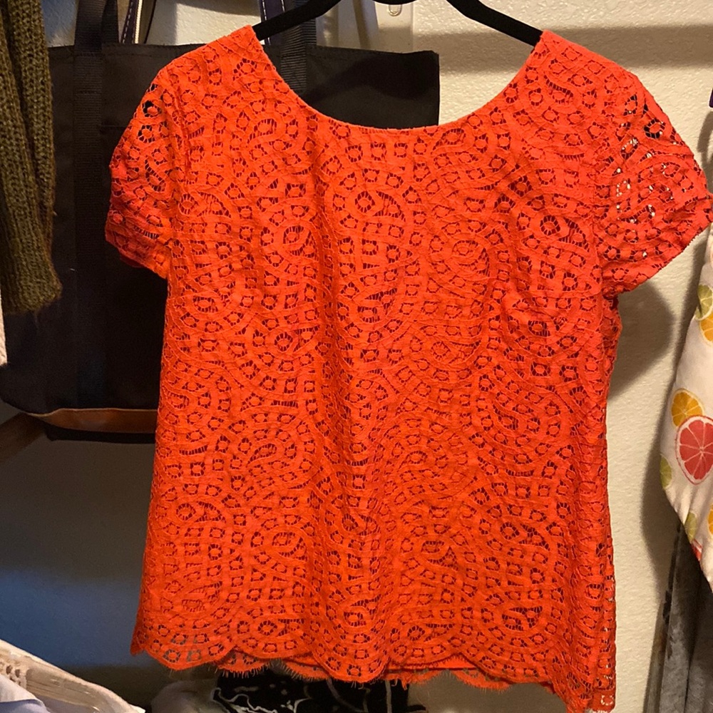 J. Crew lace top